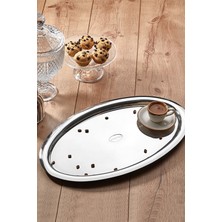 Özbience Paslanmaz Çelik Ikramlık ve Sunum Tepsisi, Şık ve Dayanıklı Tasarım