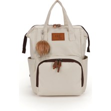 Lui Baby Anne Bebek Bakım Sırt Çantası Termal Biberon Bölmeli Bebek Arabası Askı Aparatı ve Ponpon Anahtarlık Hediye