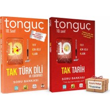 Tonguç 10. Sınıf Tak Türk Dili ve Edebiyatı + Tak Tarih Soru Bankası Seti | Meb Uyumlu Yeni Nesil Test | Açık Uçlu & Klasik Sorular | Sürpriz Hediye