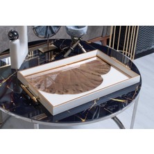 Özbience Beyaz Dekoratif Sunum Tepsisi 31X46CM, Şık ve Fonksiyonel Tasarım