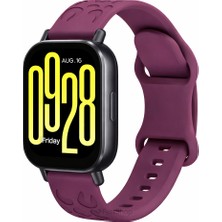 MMP Shop Xiaomi Redmi Watch 5 Active / Lite Uyumlu Leopar Desenli Soft Silikon Kordon