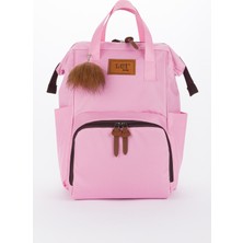 Lui Baby Anne Bebek Bakım Sırt Çantası Termal Biberon Bölmeli Bebek Arabası Askı Aparatı ve Ponpon Anahtarlık Hediye