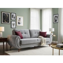 Carmen Mobilya Damalı Koltuk Üçlüsü