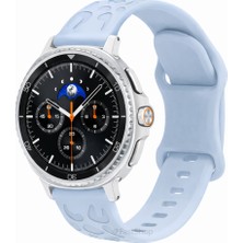MMP Shop Samsung Galaxy Watch 8 40MM / 44MM / 46MM Classic Uyumlu Leopar Desenli Soft Silikon Kordon