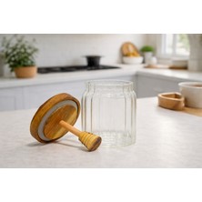 Mien Akasya Kapaklı Cam Bal Kavanoz - 450 ml