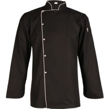 Acar İş Tex Erkek Siyah  Şef Aşçı Ceketi