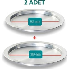 Özbience 2'li Alüminyum Künefe ve Kadayıf Tabağı, 35 Cm, Pratik ve Şık Design