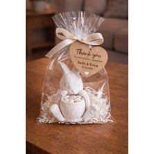 Karra Art Dekoratif Beton Tavşan Saksı | El Yapımı Minimal Ev Aksesuarı