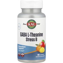 Kal Gaba L-Theanine Stress B 12 Thiamine Folate Brain & Cognitive 100 Lozenges