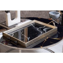 Özbience Şık Nişan Yüzük ve Çeyizlik Çay Kahve Tepsisi Seti