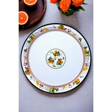 Özbience 50 No Emaye Sını Sofra Tepsisi, Yemek Sunumu, Çinko Yüzey, 48 cm