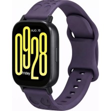 MMP Shop Xiaomi Redmi Watch 5 Active / Lite Uyumlu Leopar Desenli Soft Silikon Kordon