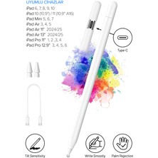 Nezih Case iPad 6-7-8-9-10 / iPad 10 (10.9”) – iPad 11 (10.9” A16) / iPad Air 3-4-5 – Air 11” & 13” (2024/25) / iPad Mini 5-6-7 / iPad Pro 11” 12.9” 13” (1-6 & 2024/25) Uyumlu Stylus Kalem