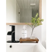 Özbience Masif Ahşap Dekoratif Çay ve Kahve Sunum Tepsisi Seti