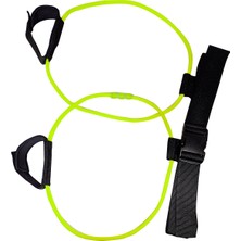 Helia Studio Sarı Bel Bağlamalı 6X9X1000 mm Direnç Set - Belden Bağlamalı Fitness Spor Pilates Direnç Lastiği