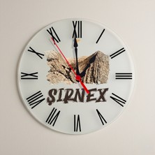 Zerya Şirnex Şırnak Şehri Tasarımlı Roma Rakamlı Duvar Saati