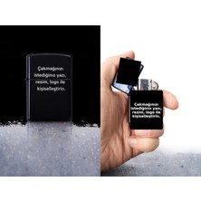 Miras Home Kişiye Özel Baskılı Hediyelik Metal Çakmak (Fotoğraf, Yazı, Logo Seçenekleriyle Kendin Tasarla)