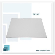 Özbience 25X25 cm Mdf Kaplamalı Beyaz Altlık Seti, 10 Adet, Şık ve Dayanıklı Ürün