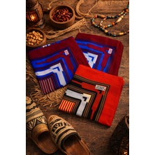 Seymen Bıçakçılık 3’lü Yöresel Desenli Eşarp Seti | 2 Adet Bordo Mavi + 1 Adet Keşan Desenli