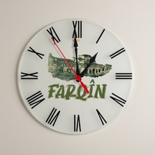 Zerya Farqîn Silvan Şehri Tasarımlı Roma Rakamlı Duvar Saati