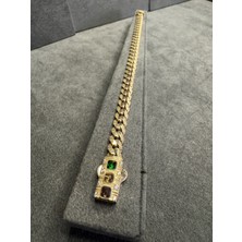 14 Ayar Taşlı Gurmet Altın Bileklik