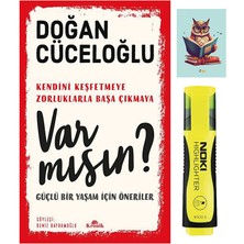 Dara Yayınları Var Mısın? - Doğan Cüceloğlu - Kronik Kitap - 9786057635839 Sarı Fosforlu Kalem - Not Defterli Seti
