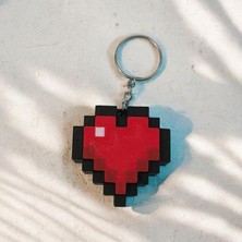 cizge3d Kalp Şeklinde Tıklamalı Anahtarlık – 3D Baskı Stres Giderici Fidget