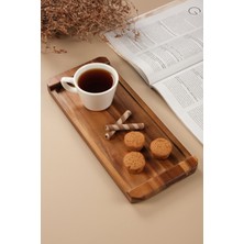 Özbience Akasya Dikdörtgen Sunum Tepsisi, 35X15 Cm, Şık ve Kullanışlı Tasarım