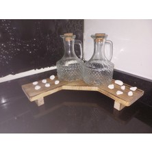 Özbience Ahşap Sunum Köşe Yağdanlık ve Sirkelik 30X30 Cm, Şık ve Doğal Tasarım