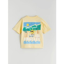 Lc Waikiki Yeni Sezon Bisiklet Yaka Baskılı Erkek Çocuk Tişört