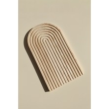 Özbience Ahşap Dalgalı Sunum Tahtası, Servis Tabağı, Peynir ve Kahvaltı Sunumluk 30X17,5 cm