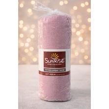 Sunrise Çift Kişilik Pembe Lastikli Çarşaf