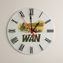 Zerya Wan Van Şehri Akdamar Adası Tasarımlı Roma Rakamlı Duvar Saati