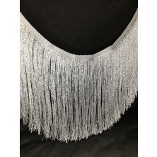 Ezel-in Tekstil Aksesuarları Dekoratif Naturel Beyaz Kıl Saçak Şerit, 1 Metre, KOD-P357