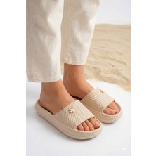 Stwenn Kadın Yüksek Taban Günlük Terlik Plaj Deniz Tatil Hastane Balkon Yazlık Kullanıma Uygun Hafif Rahat Model