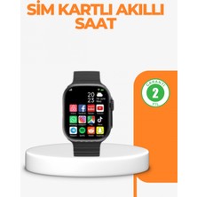 Marsilyan Telefon Bağımsız Sım Kartlı Akıllı Saat Nabız Ölçerli
