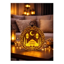 Pairla Gold Ramazan Temalı LED Işıklı Süsleme Seti Ramazan Süsleri, Ramazan Hediyem Ramazan Süsü