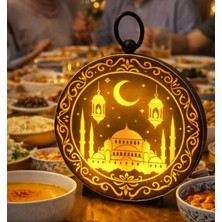 Pairla Gold Ramazan Temalı LED Işıklı Süsleme Seti Ramazan Süsleri, Ramazan Hediyem Ramazan Süsü