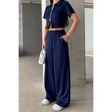 Bejna Kadın Çift Fermuar Detaylı Modal Dokulu Alt Üst Takım