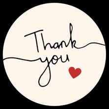 Sticker  Thank You (2)  100 Adet