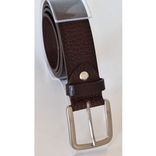 Darkwood -Erkek Deri Kemer-Kahverengi Deri