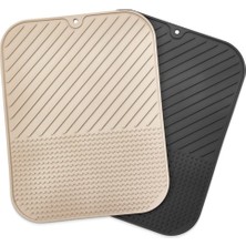 Emt Pazarlama® Silikon Kaydırmaz Mutfak Için Bulaşık Matı, Çok Amaçlı Kurutmalık 36X28CM
