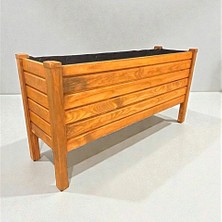 Aksywood 100X30X50 cm (6) Büyük Boy Ahşap Saksı