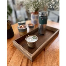 Özbience Ahşap Tepsi ve Organizer, Kahve ve Kahvaltı Sunumu Için Ideal Set