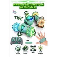 Brother Toys Şarjlı Işıklı El Sensörlü Uzaktan Kumandalı 6 Fonksiyon Akrobat Araba 25 Cm.