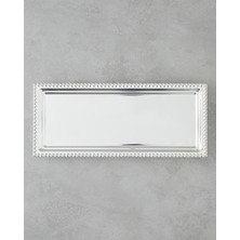 Özbience Şık ve Kullanışlı Treas Metal Tepsi 40X17 Cm, Ev ve Ofis Dekoru Için Ideal