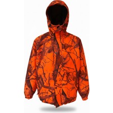 Tough Challenger Outdoor Turuncu Desenli Avcı Montu · Tudor · 100% Su Geçirmez · Nefes Alır · Yumuşak Sessiz Kumaş - 212 002