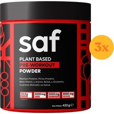 Saf Pre-Workout Mix Kahve 420 gr - 3 Adet (1260 Gr)