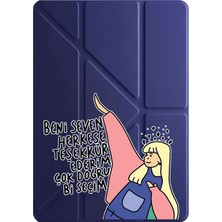 Adasena Ipad Air 11" M2 M3 Çip Air 4. 5. 6. Nesil Kılıf Uyku Modlu Kalem Bölmeli Uvbaskı Desenli Doğru Seçim