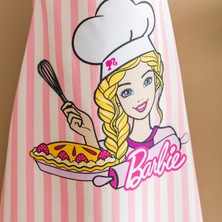 Özbience Renkli Çocuk Mutfak Önlüğü, Eğlenceli Barbie Temalı Koruma Giyim